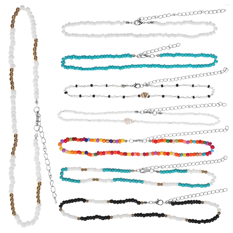 Pendant Necklaces 8 Pcs Boho Choker Necklace Handmade Manual Beaded Chain Beads Bohemian Miss
Pendant Necklaces 8 Pcs Boho Choker Necklace Handmade Manual Beaded Chain Beads Bohemian Miss