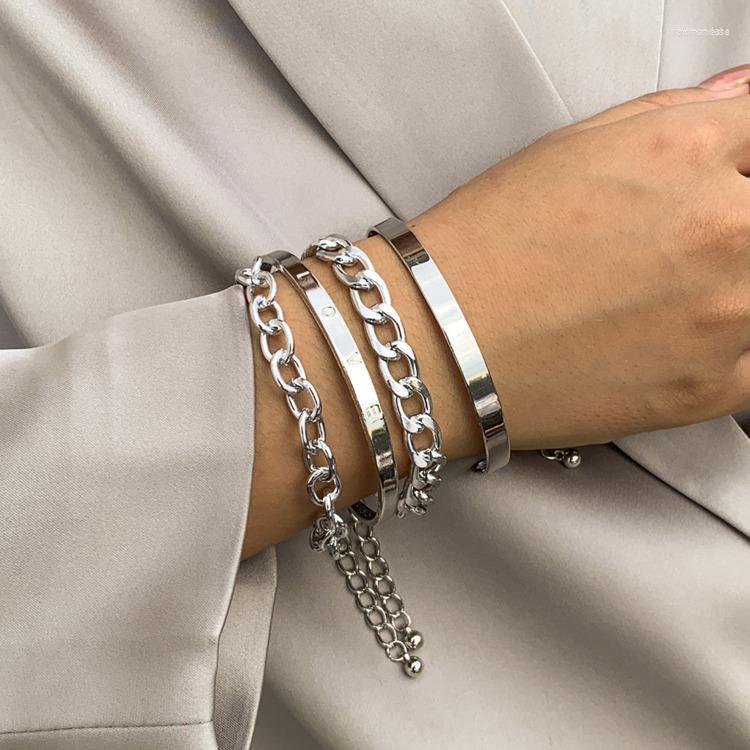Link Bracelets Chain 4PCS Set Punk Cub Bangles 2023 Fashion Jewelry For Women Charm Gifts Raym22
Link Bracelets Chain 4PCS Set Punk Cub Bangles 2023 Fashion Jewelry For Women Charm Gifts Raym22