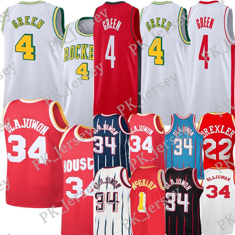 #4 Jalen Green Basketball Jersey #3 Kevin Porter Jr. Hakeem Olajuwon Clyde Drexler 1 Tracy McGrady jerseys, Black
#4 Jalen Green Basketball Jersey #3 Kevin Porter Jr. Hakeem Olajuwon Clyde Drexler 1 Tracy McGrady jerseys, Black