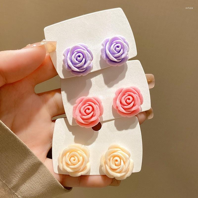 Stud Earrings Cute Rose Flower For Women Girls Korean Colorful Resin Wedding Party Fashion Jewelry Accessories Gift
Stud Earrings Cute Rose Flower For Women Girls Korean Colorful Resin Wedding Party Fashion Jewelry Accessories Gift