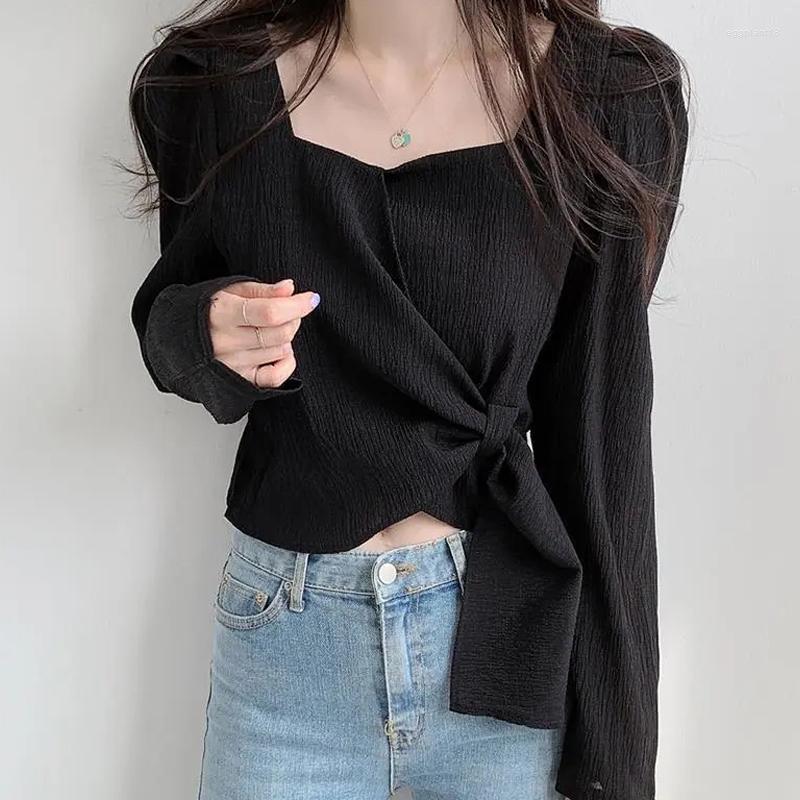 Women's Blouses 2023 Spring Summer Korean Fashion Shirt Color Niche Loose Women Long Sleeves Crop Tops Sexy Simple Style Party, Photo color
Women's Blouses 2023 Spring Summer Korean Fashion Shirt Color Niche Loose Women Long Sleeves Crop Tops Sexy Simple Style Party, Photo color