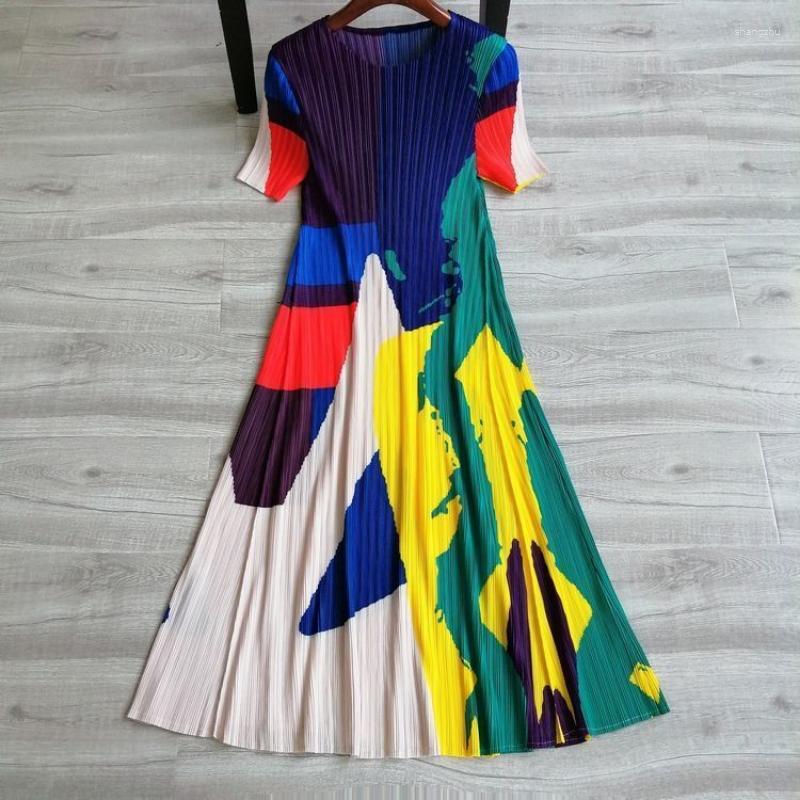 Party Dresses Casual Dress 2023 Summer Contrast European Style High End Short Sleeve Light Luxury Fashion Slim Pleated A-line, Blue
Party Dresses Casual Dress 2023 Summer Contrast European Style High End Short Sleeve Light Luxury Fashion Slim Pleated A-line, Blue