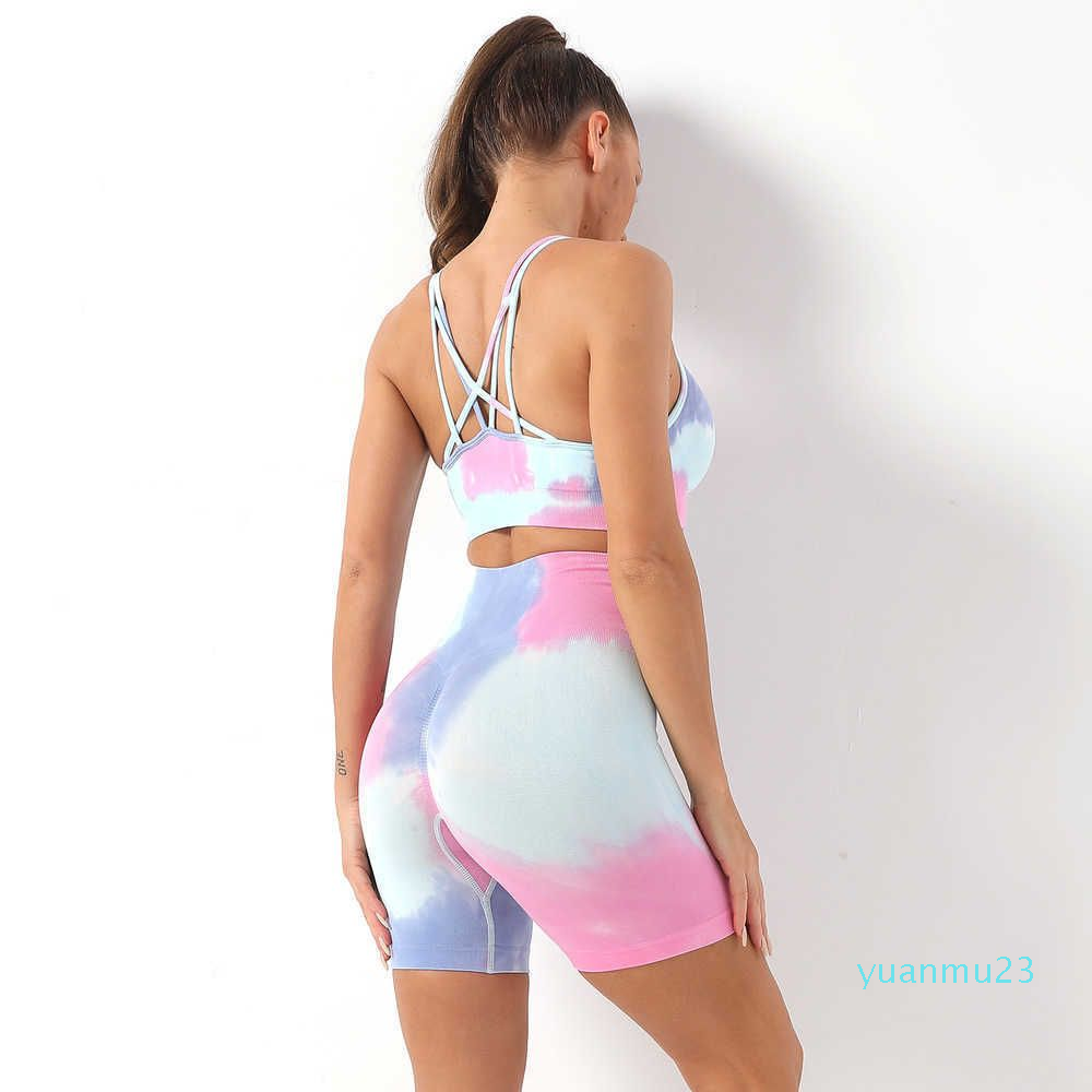 Tie Dyed Seamless Suit, Sexy Suspender, Yoga Sports Bra, Women' High Waisted Fitness Shorts 2023, Purple
Tie Dyed Seamless Suit, Sexy Suspender, Yoga Sports Bra, Women' High Waisted Fitness Shorts 2023, Purple