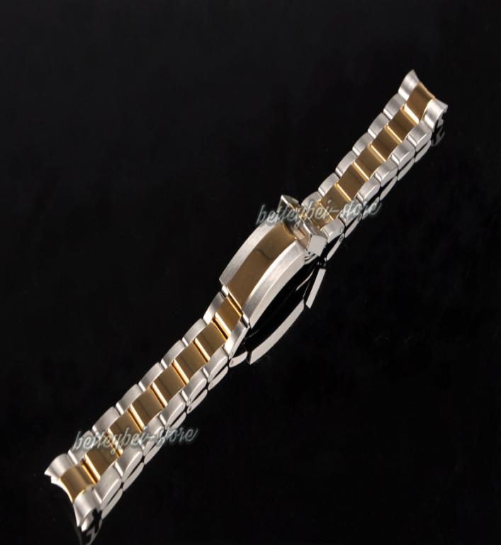 20mm New intermediate gold polished and brushed stainless steel Curved end watch band strap Bracelets for Oysterflex SUB Bracelet 5020725
20mm New intermediate gold polished and brushed stainless steel Curved end watch band strap Bracelets for Oysterflex SUB Bracelet 5020725