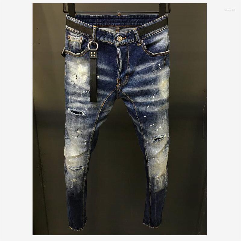 Men's Jeans 2023 Men's Fashion High Street Denim Fabric Pants Trendy Casual Hole Spray Painted A215
Men's Jeans 2023 Men's Fashion High Street Denim Fabric Pants Trendy Casual Hole Spray Painted A215
