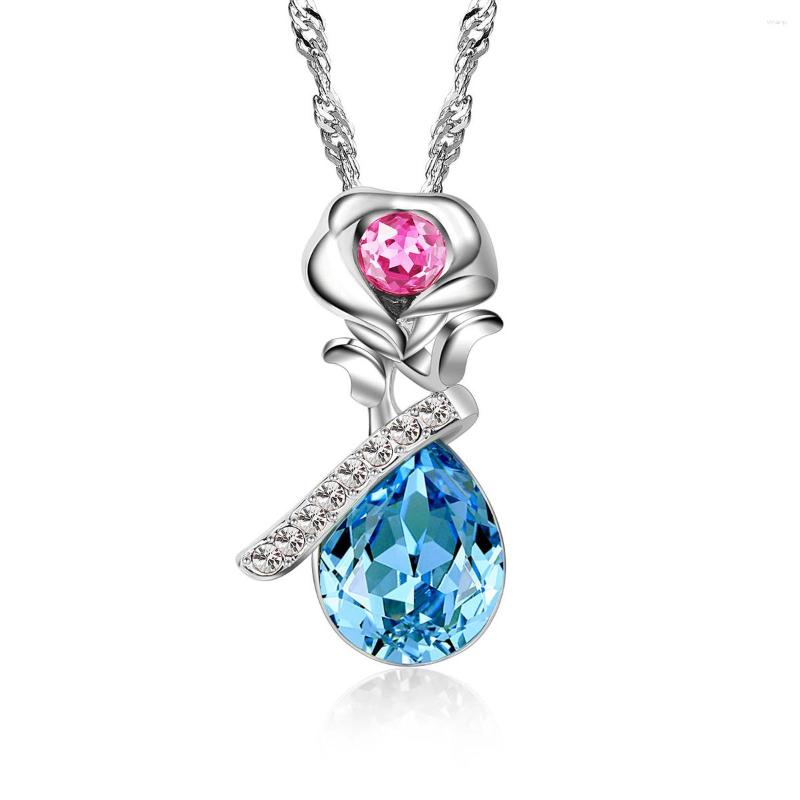 Pendant Necklaces NL00365 Fashion Gold And Silver Plated Jewelry For Women Water Drop & Flower Accessories Crystal Necklace Christmas
Pendant Necklaces NL00365 Fashion Gold And Silver Plated Jewelry For Women Water Drop & Flower Accessories Crystal Necklace Christmas