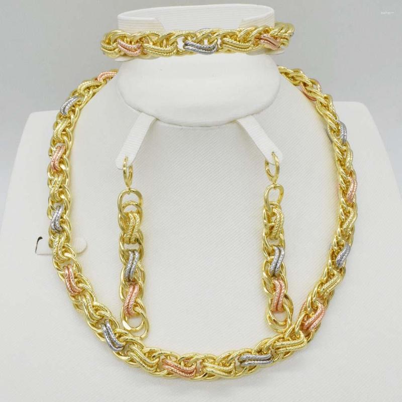 Necklace Earrings Set High Quality Dubai Jewelry Ball Gold Color Nigerian Wedding African Parure Bijoux Femme, Picture shown
Necklace Earrings Set High Quality Dubai Jewelry Ball Gold Color Nigerian Wedding African Parure Bijoux Femme, Picture shown