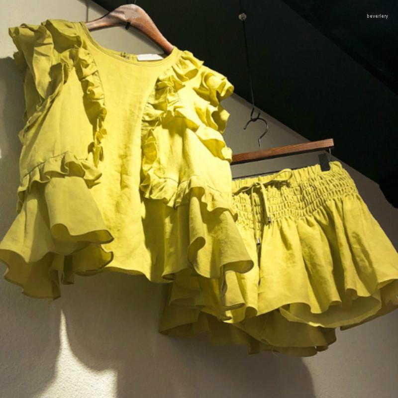 Women' Tracksuits 2 Piece Sets Womens Outfits Summer 2023 Korean Sleeveless T Shirts Stretch Waist Short Skirts Fashion Suits 
Women' Tracksuits 2 Piece Sets Womens Outfits Summer 2023 Korean Sleeveless T Shirts Stretch Waist Short Skirts Fashion Suits