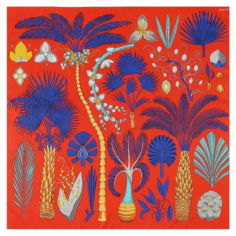 Scarves 130cm Square Scarf Brand Silk Women Sago Cycas Fragrant Flowers Print For Ladies Bandana Twill Shawl Beach Cover Ups
Scarves 130cm Square Scarf Brand Silk Women Sago Cycas Fragrant Flowers Print For Ladies Bandana Twill Shawl Beach Cover Ups