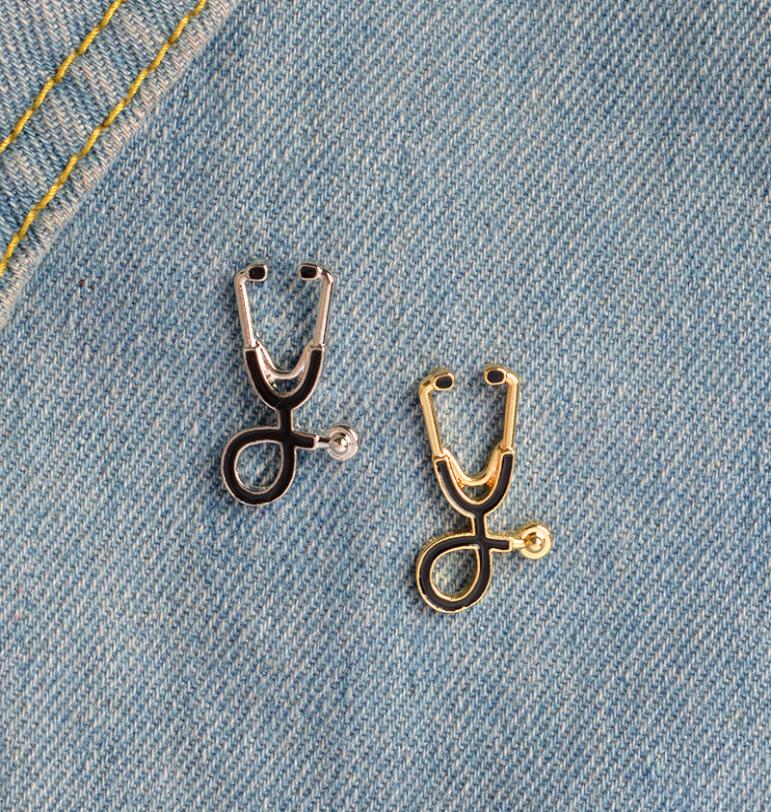Stethoscope cartoon gold silver doctor enamel equipment cute creative brooch lapels jeans suit ornament badge pins1144600
Stethoscope cartoon gold silver doctor enamel equipment cute creative brooch lapels jeans suit ornament badge pins1144600