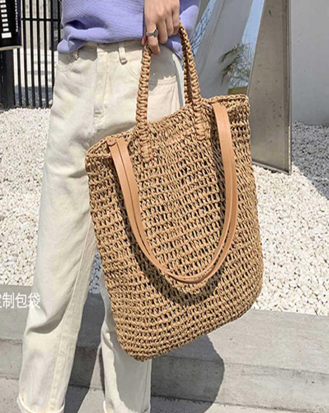 Designer Large Capacity Straw Bags for Women Wicker Woven Rattan Handbag Tote Shoulder Bali Beach Purse 2109293720487, Beige
Designer Large Capacity Straw Bags for Women Wicker Woven Rattan Handbag Tote Shoulder Bali Beach Purse 2109293720487, Beige