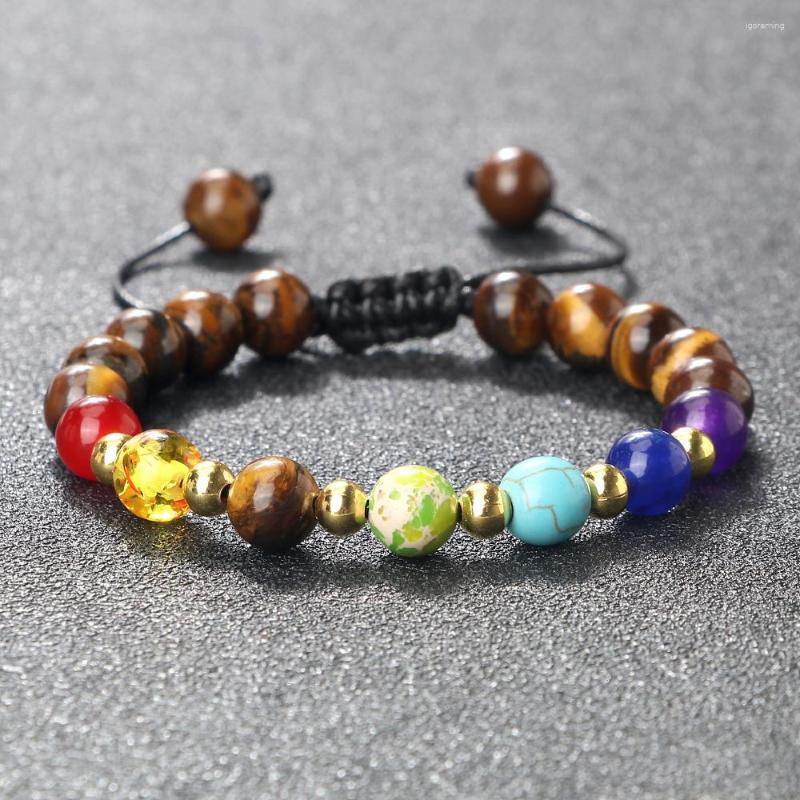 Link Bracelets Handmade Braided 7 Chakra & Bangles For Women Men Classic Natural Stone Wrist Chain Meditation Yoga Charm Jewelry Gift
Link Bracelets Handmade Braided 7 Chakra & Bangles For Women Men Classic Natural Stone Wrist Chain Meditation Yoga Charm Jewelry Gift