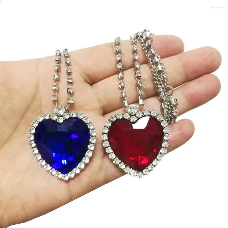 Pendant Necklaces Ocean Blue Heart Shape Necklace Movie Same Style Ladies Sweater Chain Fashion Jewelry For Women Gift
Pendant Necklaces Ocean Blue Heart Shape Necklace Movie Same Style Ladies Sweater Chain Fashion Jewelry For Women Gift