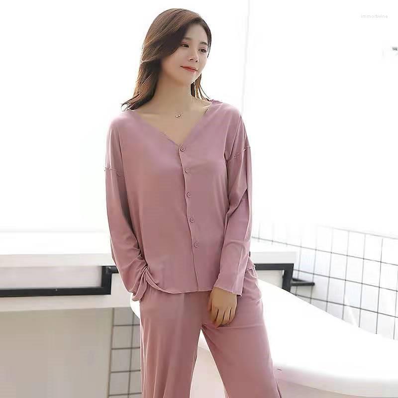 Women's Sleepwear 2023 Women Pajama V Neck Long Sleeve Solid Cardigan Pijama Mujer Femme Loose Nightwear Suit Female Casual Homewear Set, Yellow
Women's Sleepwear 2023 Women Pajama V Neck Long Sleeve Solid Cardigan Pijama Mujer Femme Loose Nightwear Suit Female Casual Homewear Set, Yellow