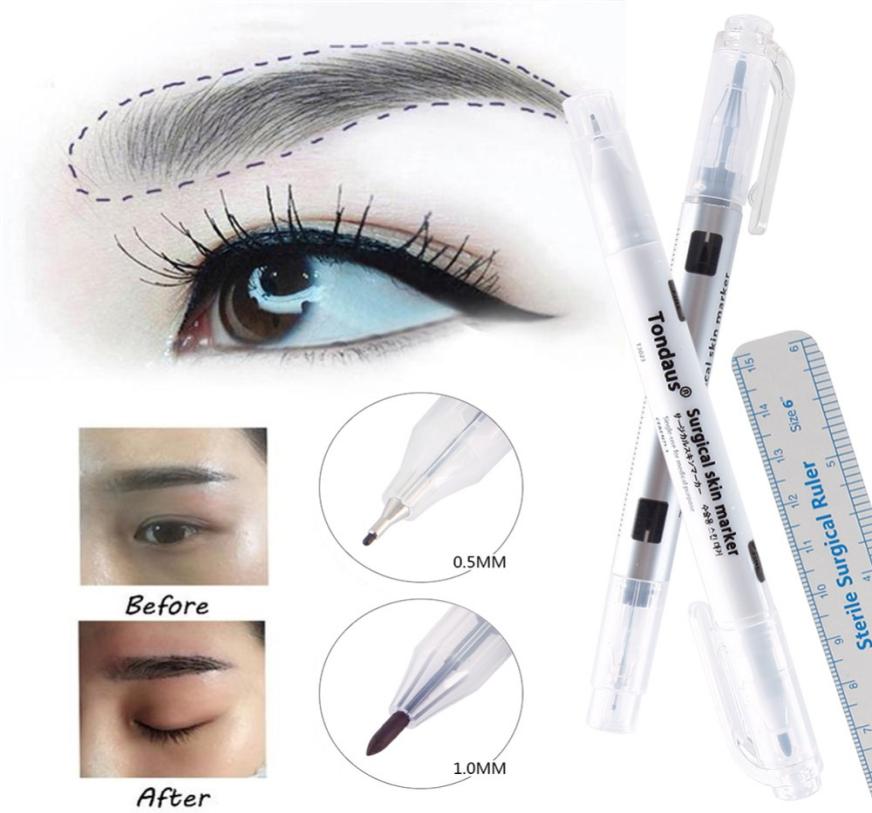Skin Marker Eyebrow Marker Pen Tattoo Skin Pen With Measuring Ruler Microblading Positioning Tool 2448593051260
Skin Marker Eyebrow Marker Pen Tattoo Skin Pen With Measuring Ruler Microblading Positioning Tool 2448593051260