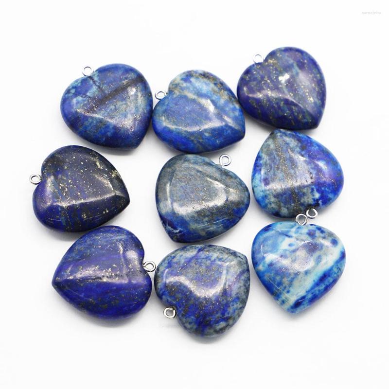 Pendant Necklaces High Quality Natural Lapis Lazuli Stone Heart Necklace Reiki Charm Fashion DIY Jewelry Accessories Making Wholesale 8Pcs
Pendant Necklaces High Quality Natural Lapis Lazuli Stone Heart Necklace Reiki Charm Fashion DIY Jewelry Accessories Making Wholesale 8Pcs
