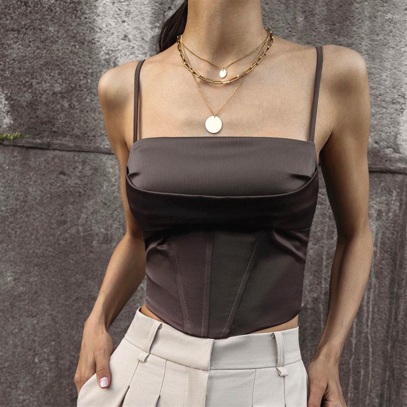 Women' Tanks Satin Camisole 2023 Fashion Spice Girl Fishbone Back Lace Up Sleeveless Bottom Tank, White
Women' Tanks Satin Camisole 2023 Fashion Spice Girl Fishbone Back Lace Up Sleeveless Bottom Tank, White
