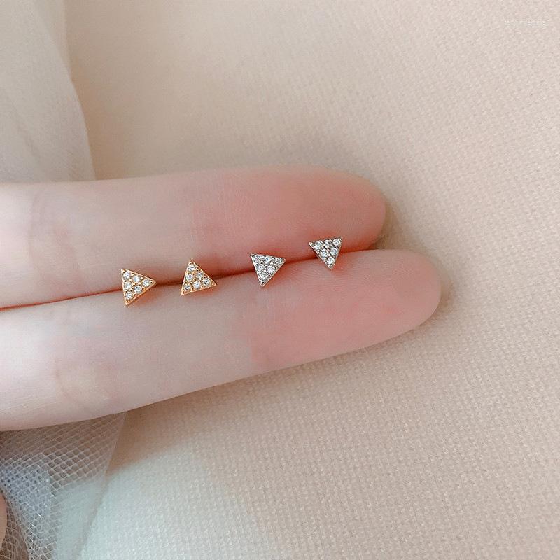 Stud Earrings Fashion Triangle 925 Silver Needle Metal Handmade Paved Tiny Zircon Stone For Women Girl Mini Trendy Jewelry Gifts
Stud Earrings Fashion Triangle 925 Silver Needle Metal Handmade Paved Tiny Zircon Stone For Women Girl Mini Trendy Jewelry Gifts