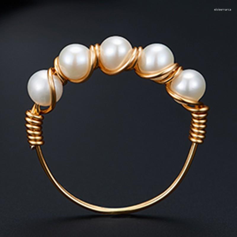 Cluster Rings Sell 2023 Korean Style Five Beads Natural White Genuine Pearl Handmade Lady Ring Wedding Gift Bridal Girl
Cluster Rings Sell 2023 Korean Style Five Beads Natural White Genuine Pearl Handmade Lady Ring Wedding Gift Bridal Girl