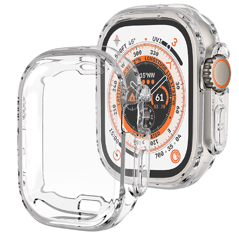 Transparent protective For 45mm 49mm Smart Watch Series 8 Ultra Wearable marine strap smart watch sport Case, Black
Transparent protective For 45mm 49mm Smart Watch Series 8 Ultra Wearable marine strap smart watch sport Case, Black