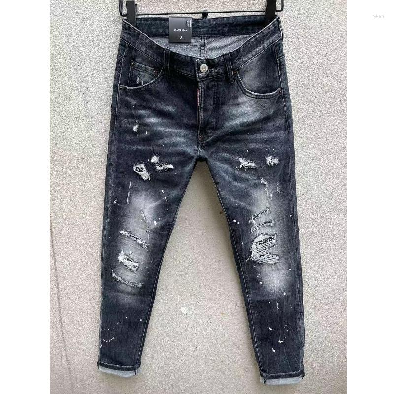Men's Jeans Men's Trendy Letter Printing Style High Street Moto&Biker Slim Casual Hole Spray Paint Denim Pants 112#, 112
Men's Jeans Men's Trendy Letter Printing Style High Street Moto&Biker Slim Casual Hole Spray Paint Denim Pants 112#, 112