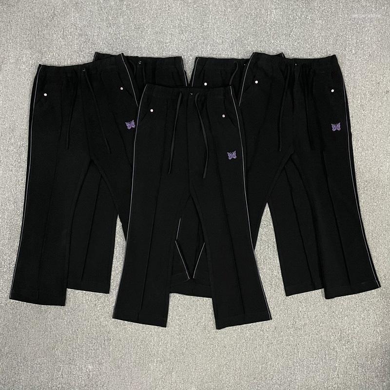 Men' Pants Men' TRACK NEEDLES 23SS Butterfly Embroidery Niche American Style Men And Women Straight Loose Micro Flare Trousers, Black
Men' Pants Men' TRACK NEEDLES 23SS Butterfly Embroidery Niche American Style Men And Women Straight Loose Micro Flare Trousers, Black