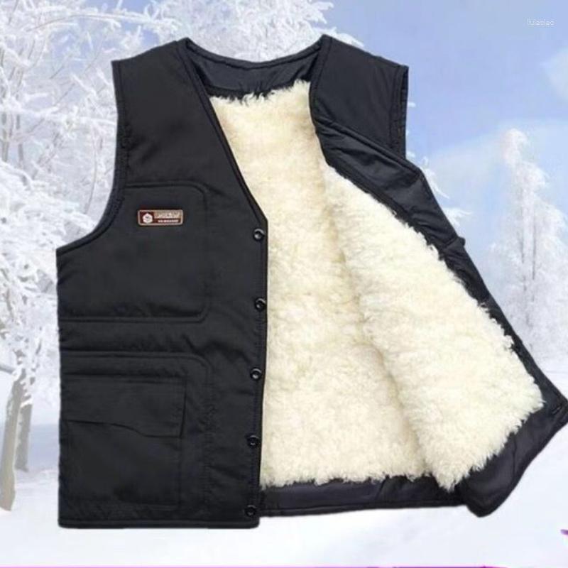 Men's Vests Men's Real Wool Vest Middle Aged And Elderly Winter Jacket Thickened Warm Male, Black
Men's Vests Men's Real Wool Vest Middle Aged And Elderly Winter Jacket Thickened Warm Male, Black