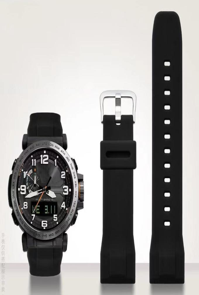 For casio PRG650 PRW6600Y1A9 PRG600610 Silicone watchband waterproof replace rubber 24mm Black blue watch strap accessories5353830
For casio PRG650 PRW6600Y1A9 PRG600610 Silicone watchband waterproof replace rubber 24mm Black blue watch strap accessories5353830