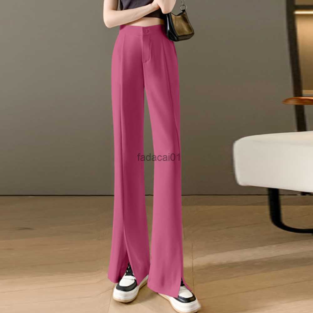 Korean Fashion High Waist Women' Flare Pants Split Long Straight Trousers Office Lady Casual Suit Pants Pantalones Mujer 2023 L230621, White
Korean Fashion High Waist Women' Flare Pants Split Long Straight Trousers Office Lady Casual Suit Pants Pantalones Mujer 2023 L230621, White