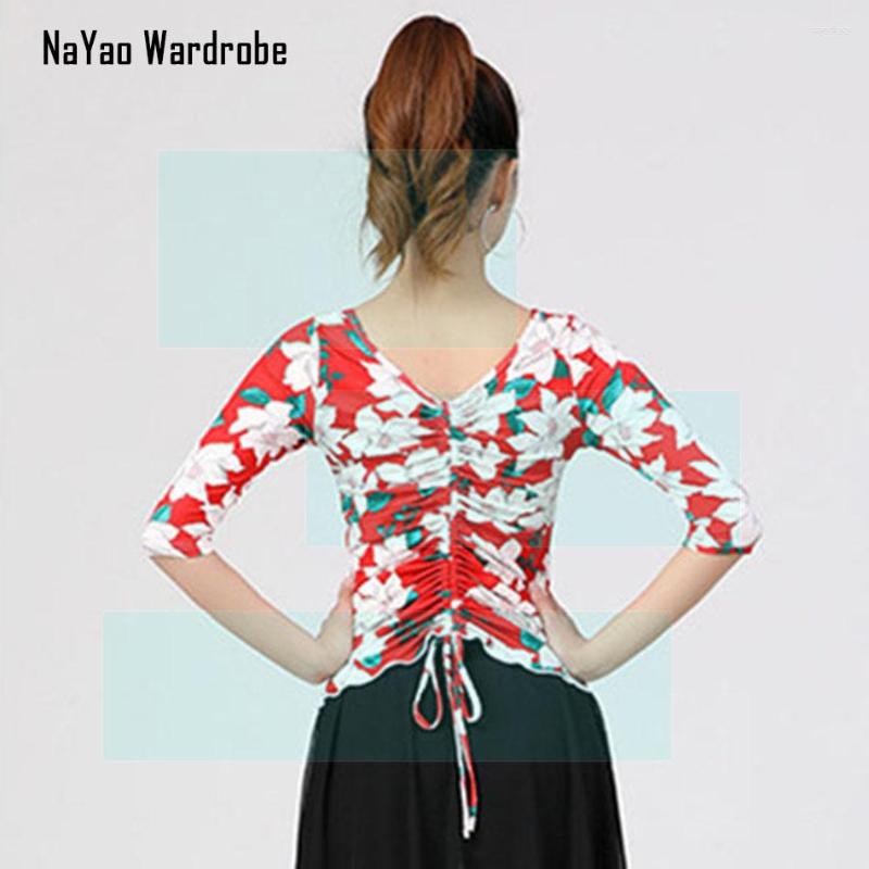 Stage Wear 2023 CM088 Bare Wrinkle Design Female Latin Dance Tops Women Practice Shirt For Ballroom Belly Dances Competition Cloth, 002
Stage Wear 2023 CM088 Bare Wrinkle Design Female Latin Dance Tops Women Practice Shirt For Ballroom Belly Dances Competition Cloth, 002