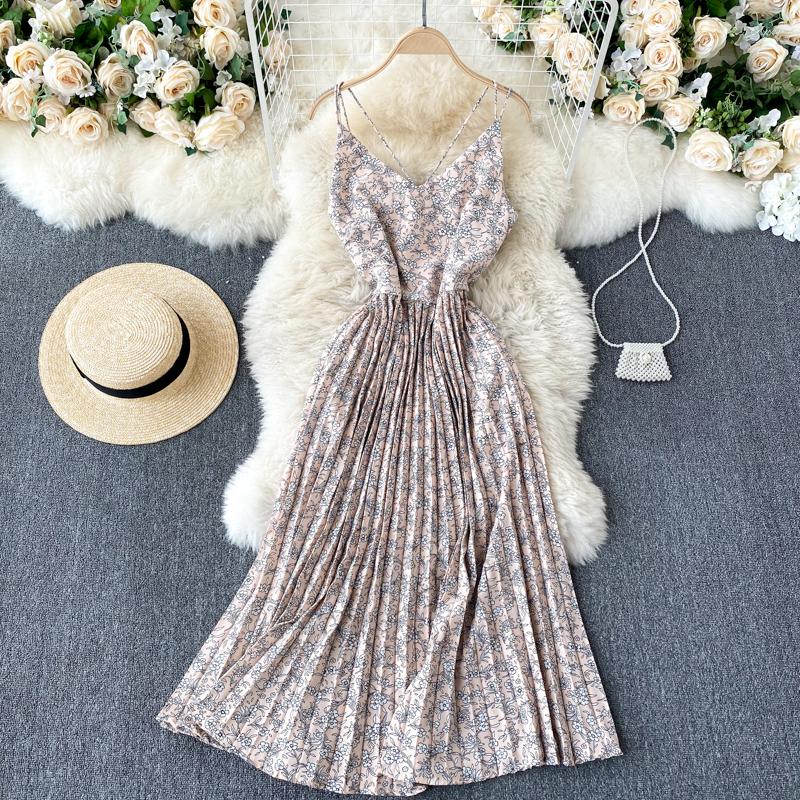 Party Dresses Summer Maxi Beach For Women 2023 Halter Strap A-Line Print Dress Female Slim Mid-length Pleated Floral, Black
Party Dresses Summer Maxi Beach For Women 2023 Halter Strap A-Line Print Dress Female Slim Mid-length Pleated Floral, Black