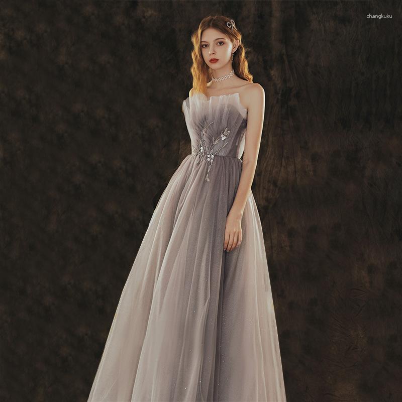 Ethnic Clothing Women Beading Backless Tulle Evening Dresses 2023 Tube Top Formal Party Prom Gowns Vestidos De Fiesta
Ethnic Clothing Women Beading Backless Tulle Evening Dresses 2023 Tube Top Formal Party Prom Gowns Vestidos De Fiesta
