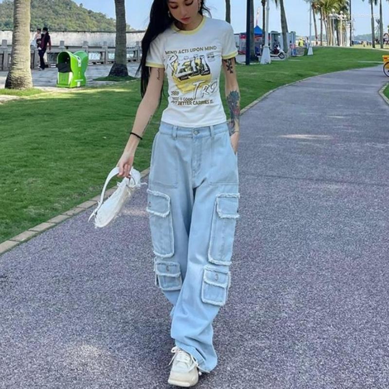 Women's Jeans Light Blue Multi-pocket Niche Design Tooling Women 2023 Summer Hiphop Y2k Vintage Streetwear Loose Straight Wide-leg, 11
Women's Jeans Light Blue Multi-pocket Niche Design Tooling Women 2023 Summer Hiphop Y2k Vintage Streetwear Loose Straight Wide-leg, 11