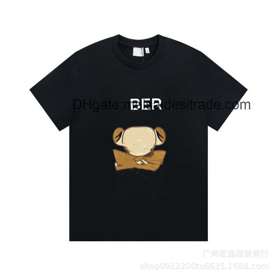 AAAAA Designer Luxury T-shirt Bur Brand The correct version BU's bear embroidered short sleeve T-shirt casual high street versatile lovers in fashion, Black
AAAAA Designer Luxury T-shirt Bur Brand The correct version BU's bear embroidered short sleeve T-shirt casual high street versatile lovers in fashion, Black