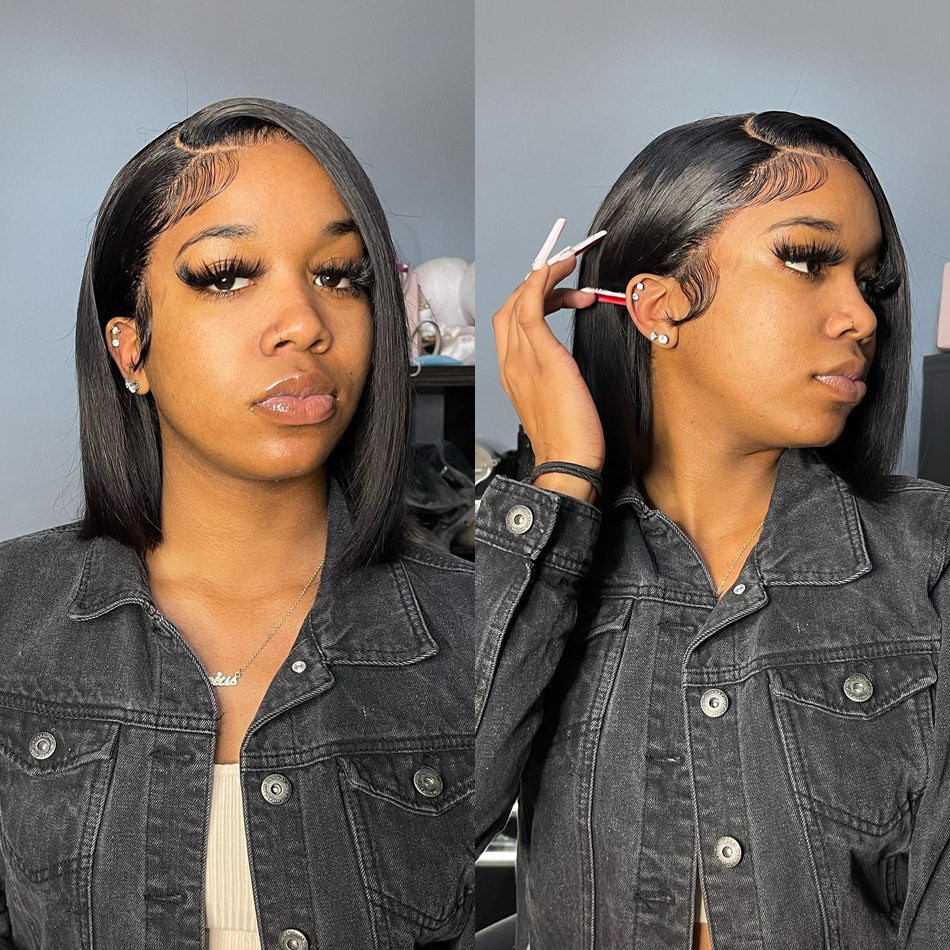 Straight Short Bob Human Hair Wigs V Part Wigs Brazilian Straight Bob Wigs For Women Glueless U part Human Hair Wig, Natural color
Straight Short Bob Human Hair Wigs V Part Wigs Brazilian Straight Bob Wigs For Women Glueless U part Human Hair Wig, Natural color