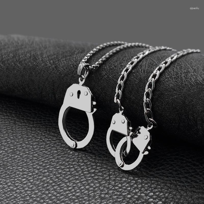 Pendant Necklaces High Quality Stainless Steel Handcuff Necklace Silver Color Gift For Friend Punk Valentine's Day Lover Jewelry
Pendant Necklaces High Quality Stainless Steel Handcuff Necklace Silver Color Gift For Friend Punk Valentine's Day Lover Jewelry