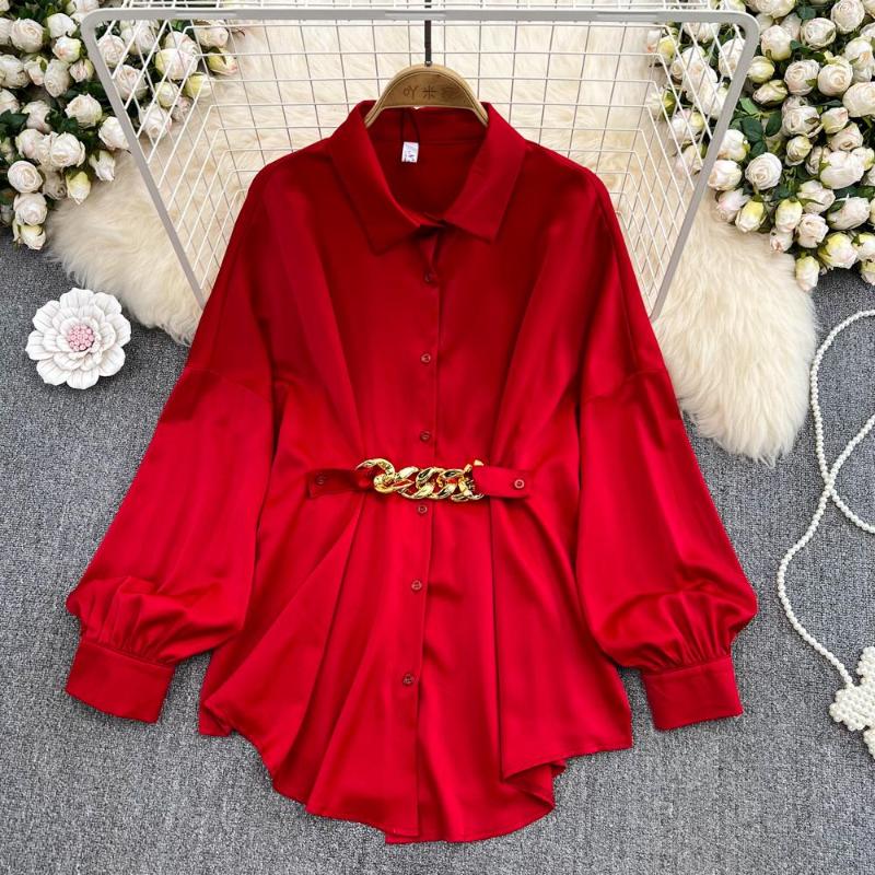 Women's Blouses 2023 Spring And Autumn Retro Temperament Lantern Long Sleeve Loose Blouse Slouchy Mid Length Shirt Women's Westernized, Green
Women's Blouses 2023 Spring And Autumn Retro Temperament Lantern Long Sleeve Loose Blouse Slouchy Mid Length Shirt Women's Westernized, Green