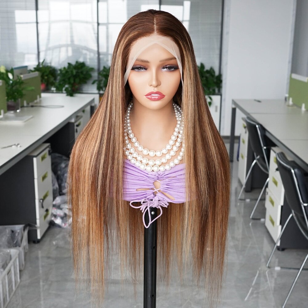 New Design Highlight Wig Human Hair Straight 4x4 13x4 Hd Transparent Lace Front Wigs for Women Blonde 13x4 Lace Frontal Human Hair Wig, Natural color
New Design Highlight Wig Human Hair Straight 4x4 13x4 Hd Transparent Lace Front Wigs for Women Blonde 13x4 Lace Frontal Human Hair Wig, Natural color