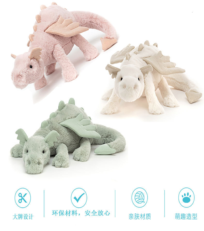 Animals Flying Dragon Dinosaur Doll with Wings Soft Pacifying Stuffed Animal Plush Toy 230620