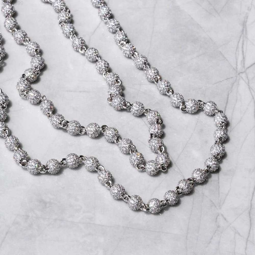 Custom Hip Hop Necklace Iced Out Shining 4mm Diamond S925 Silver Ball Beads Chain Moissanite
Custom Hip Hop Necklace Iced Out Shining 4mm Diamond S925 Silver Ball Beads Chain Moissanite