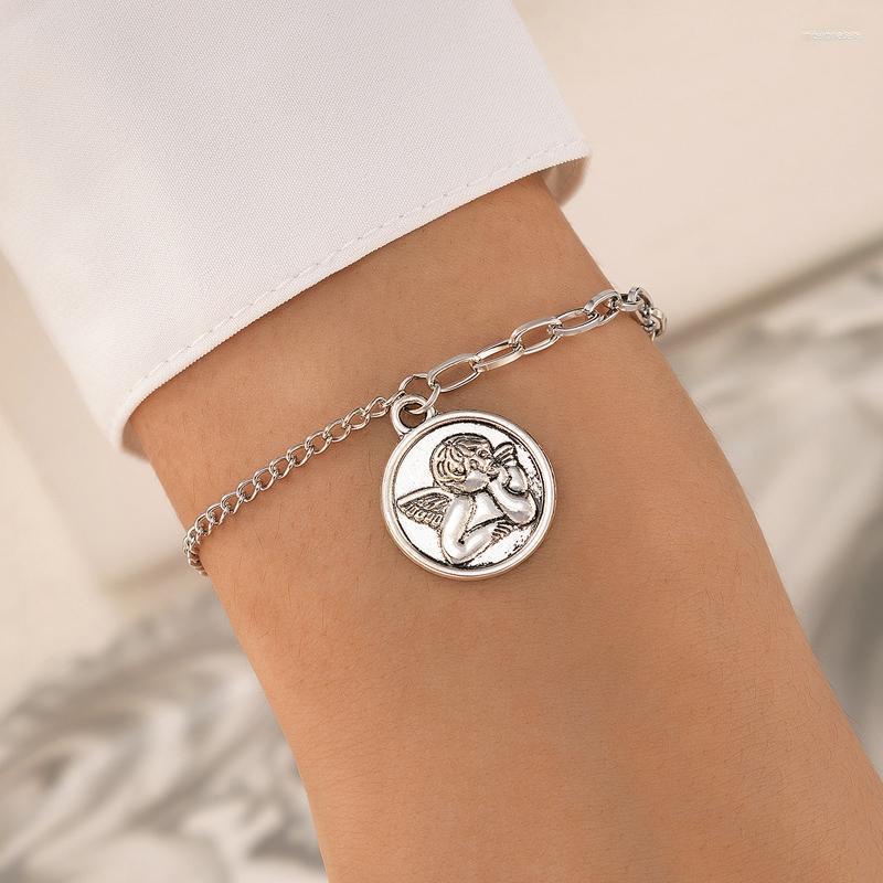 Link Bracelets Lovely Angel For Women Charms Silver Color Alloy Metal Adjustable Geometry Party Jewelry Accessories 14750
Link Bracelets Lovely Angel For Women Charms Silver Color Alloy Metal Adjustable Geometry Party Jewelry Accessories 14750