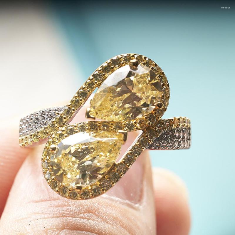 Cluster Rings 925 Sterling Silver Ring Water Drop Shape Cut 3ct 3EX VVS D Color Created Diamond Wedding Engagement Customized
Cluster Rings 925 Sterling Silver Ring Water Drop Shape Cut 3ct 3EX VVS D Color Created Diamond Wedding Engagement Customized