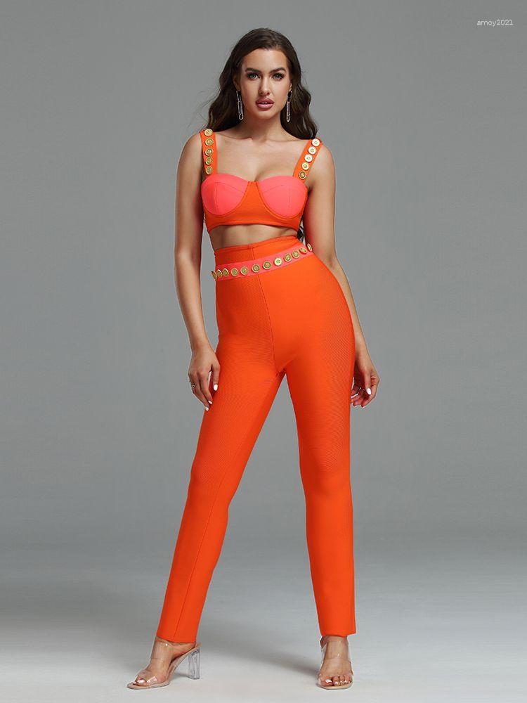 Women' Two Piece Pants Bandage Set Women Top And Bodycon Elegant Sexy Pink Embellished Evening Party Birthday Club Outfit 2023 Summer
Women' Two Piece Pants Bandage Set Women Top And Bodycon Elegant Sexy Pink Embellished Evening Party Birthday Club Outfit 2023 Summer