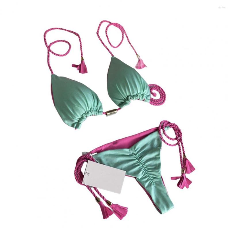 Women' Swimwear 2Pcs/Set Braided Rope Tassel Padded Wireless Ruched Bikini Set Lady Triangle Bra Low Waist Panties Swimsuit Sexy, Royal blue
Women' Swimwear 2Pcs/Set Braided Rope Tassel Padded Wireless Ruched Bikini Set Lady Triangle Bra Low Waist Panties Swimsuit Sexy, Royal blue