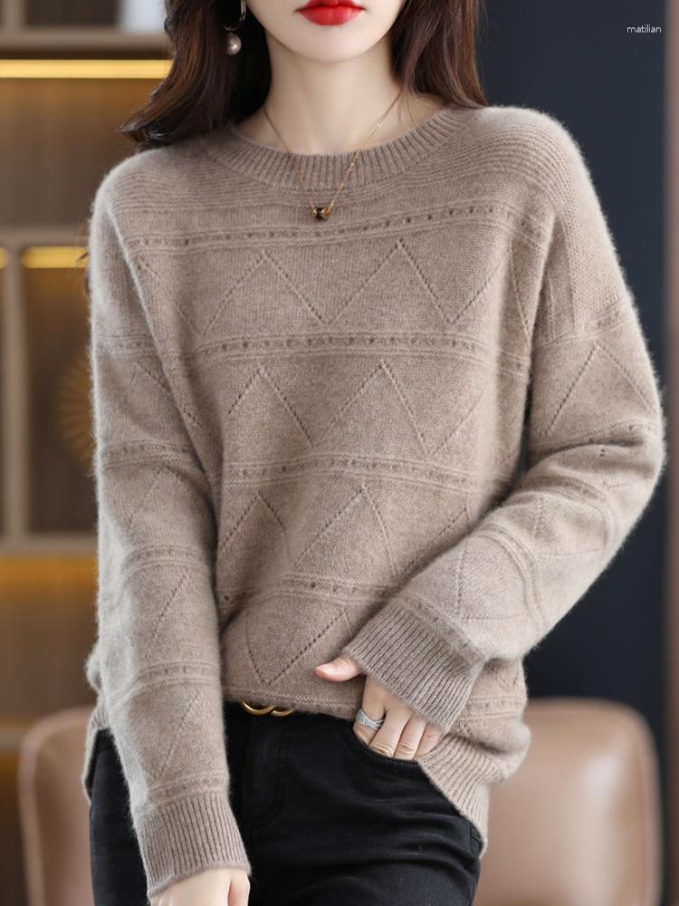 Women's Sweaters TuangBiang Autumn Thick 2023 Hollow Out O-Neck Pullover Winter Loose Evelet Sweater Korean Women Fashion Knit Elegant Beige, Khaki
Women's Sweaters TuangBiang Autumn Thick 2023 Hollow Out O-Neck Pullover Winter Loose Evelet Sweater Korean Women Fashion Knit Elegant Beige, Khaki