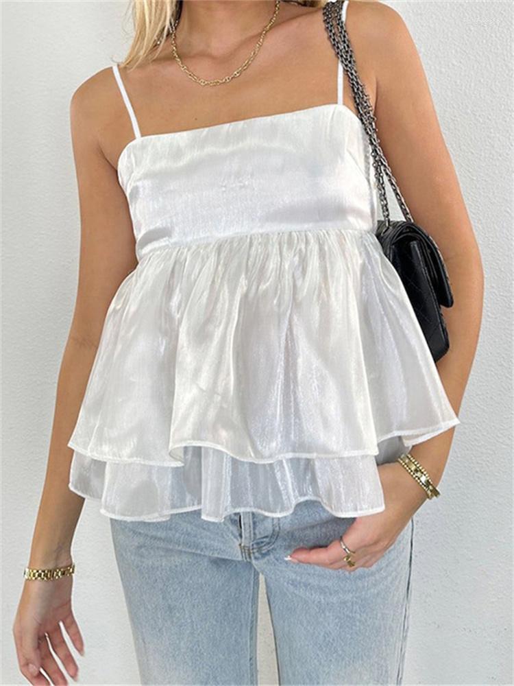 Women' Tanks Women Elegant Sexy Tank Tops 2023 Summer Spaghetti Strap Ruffle Camisole Crop Top Fairycore Aesthetic Casual Blouse Streetwear, Pink
Women' Tanks Women Elegant Sexy Tank Tops 2023 Summer Spaghetti Strap Ruffle Camisole Crop Top Fairycore Aesthetic Casual Blouse Streetwear, Pink
