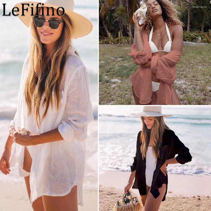 Women's Swimwear Summer Fashion Leisure Solid Color Wrinkled Fabric Shirt Seaside Vacation Suit Bikini Cover Up Skirt For Women Cardigan
Women's Swimwear Summer Fashion Leisure Solid Color Wrinkled Fabric Shirt Seaside Vacation Suit Bikini Cover Up Skirt For Women Cardigan