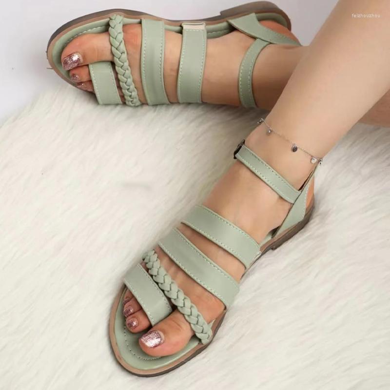 Sandals Flats Women Weave Summer Rome Shoes 2023 Trend Slippers Designer Sport Flip Flops Dress Walking Femme Slides, Black
Sandals Flats Women Weave Summer Rome Shoes 2023 Trend Slippers Designer Sport Flip Flops Dress Walking Femme Slides, Black