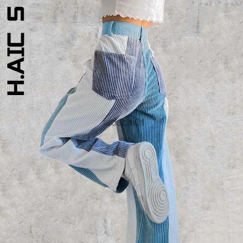 HAic S Corduroy Pants Contrast Patchwork Harajuku High Waist Long Soft Hip Bottoms Trendy Hot Sale Pant Female Streetwear L230621, Black
HAic S Corduroy Pants Contrast Patchwork Harajuku High Waist Long Soft Hip Bottoms Trendy Hot Sale Pant Female Streetwear L230621, Black