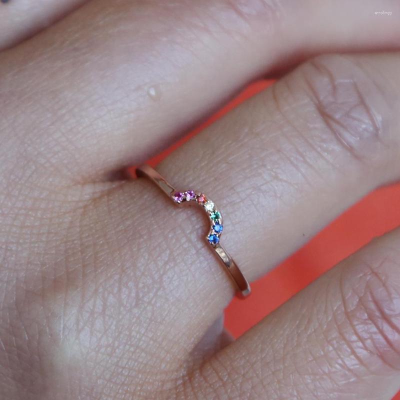 Wedding Rings Adroable Rainbow Bridge For Women Girls Lovely Present Engagement Ring Jewelry Coloful CZ Brincos Nice Couple
Wedding Rings Adroable Rainbow Bridge For Women Girls Lovely Present Engagement Ring Jewelry Coloful CZ Brincos Nice Couple